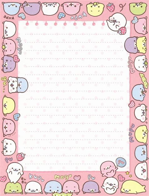 mamegoma | Printable scrapbook paper, Memo pad design, Memo paper