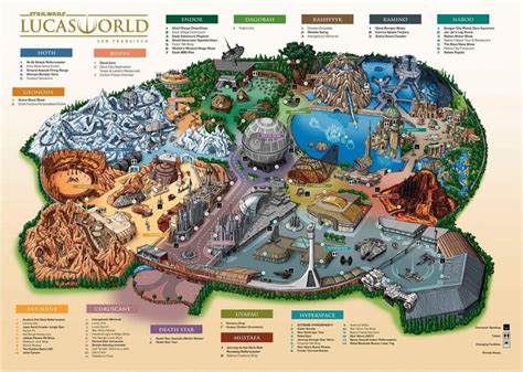 Disneyland Star Wars Land Map - find out