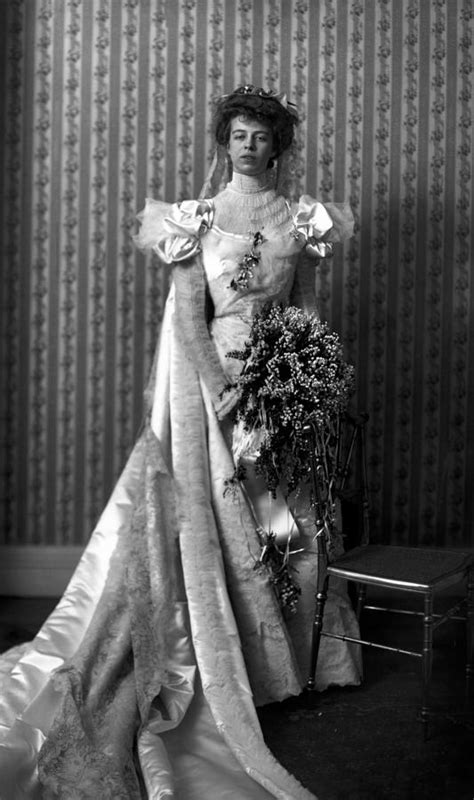 Eleanor Roosevelt In Her Wedding Gown - 1905 Photograph by War Is Hell ...