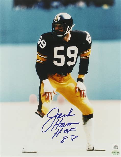 Jack Ham Signed Steelers 11x14 Photo Inscribed "HOF 88" (Autograph ...