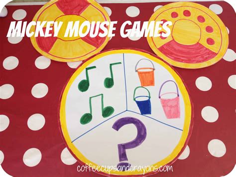 Mickey and Minnie Party Games - Coffee Cups and Crayons