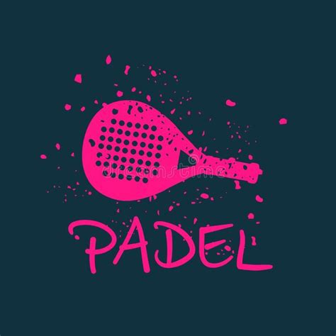 Logo padel pink stock vector. Illustration of recreation - 108532217 ...