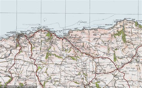 Historic Ordnance Survey Map of Combe Martin, 1919