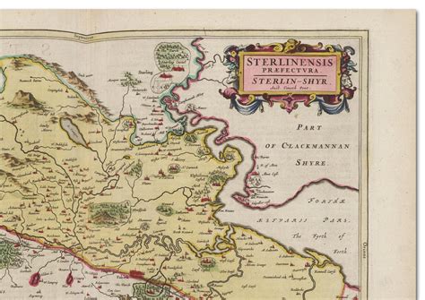 Old Stirlingshire Map Sterlinensis Praefectvra Old Antique - Etsy UK