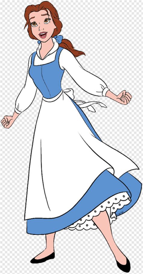 Belle - Belle Blue Dress Cartoon, Png Download - 376x721 (#3846343) PNG ...