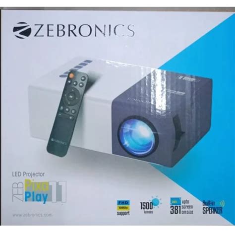 ZEBRONICS PIXAPLAY Projector: Zebronics Zeb-pixaplay 11 Pixaplay Projector Portable - Price India