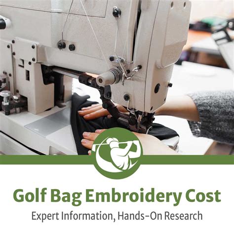 Golf Bag Embroidery Cost in 2024 | Tell Me More Golf