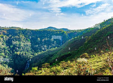 Beautiful mountains, forests and waterfalls in the state of Minas ...