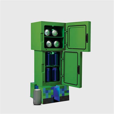 Minecraft | Charged Creeper 8.0L 25' Cooler/Mini Fridge | Multi Format And Universal ...