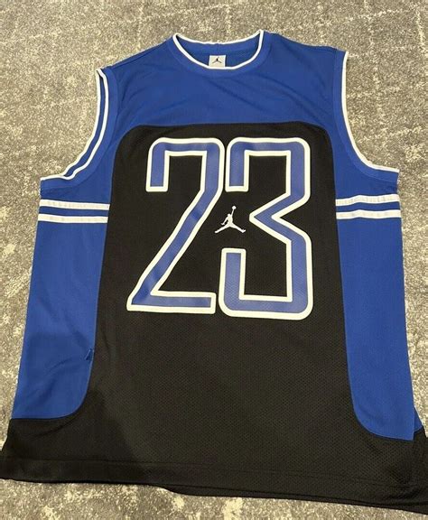 Men’s Basketball Jersey XL Michael Jordan Jumpman Blu… - Gem