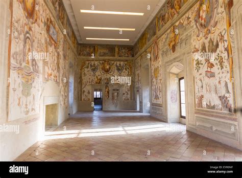 Italy, Emilia Romagna, Torrechiara castle indoor Stock Photo - Alamy