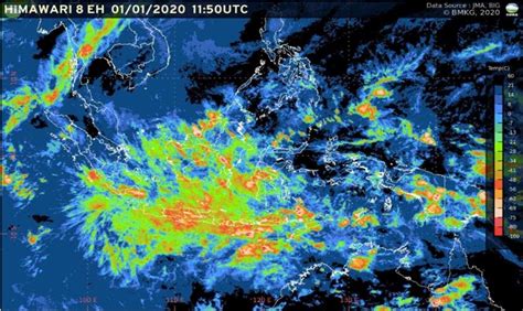 Himawari satellite 1 January 2020 in the Jakarta area [8]. | Download ...