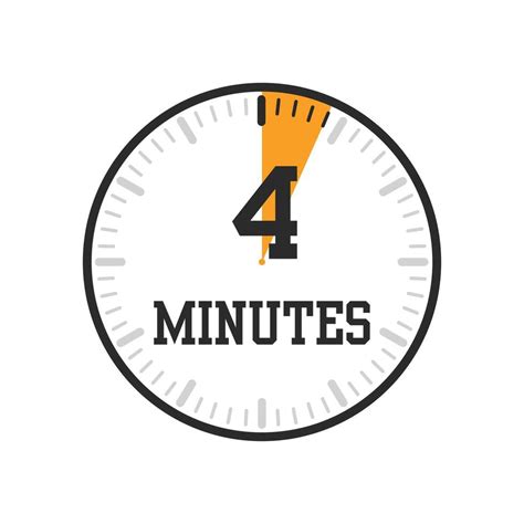 4 minutes, timer, clock icon design 26580646 Vector Art at Vecteezy