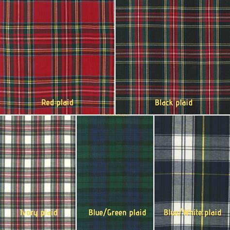 Red Tartan Plaid Fabric