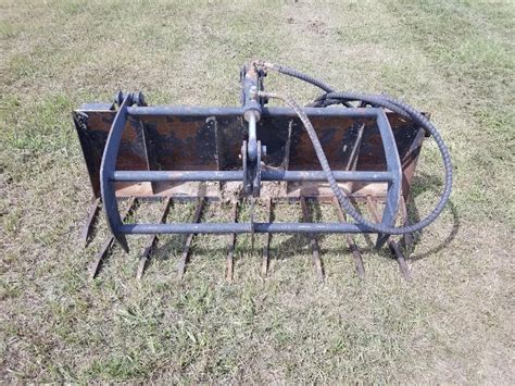 Tine Grapple Fork Skid Steer Attachment BigIron Auctions