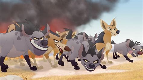 Rei-Rei and her jackals with Janja and his hyenas. From The Lion Guard episode, "Divide and ...