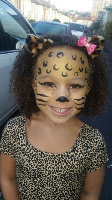 Childrens leopard face paint. This quick face paint took 10 minutes ...