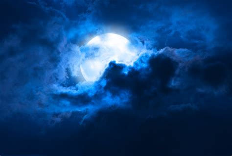 moon moonlight night midnight clouds cloudy night full moon sky ...