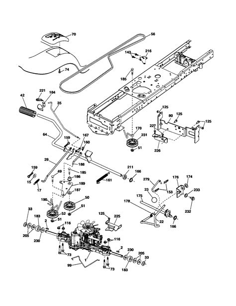 DRIVE Diagram & Parts List for Model yth2042 Husqvarna-Parts Riding ...