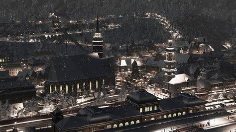 Heavy winter storm hits St. Gallen Christmas market : r/CitiesSkylines