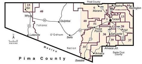 TUCSON SCHOOL DISTRICTS MAP For Metropolitan Tucson