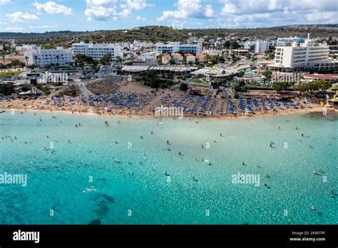 Aerial view of Fig Tree Bay, Protaras, Cyprus Stock Photo - Alamy