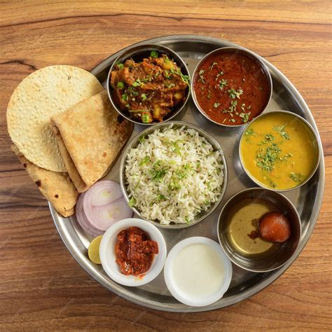 Premium Photo | Veg Thali from an indian cuisine food platter consists ...