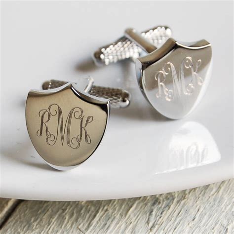 monogram cufflinks by highland angel | notonthehighstreet.com