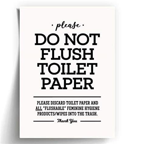 Buy 5x7" *UNFRAMED PRINT* Please Do Not Flush Toilet Paper TP Bathroom ...