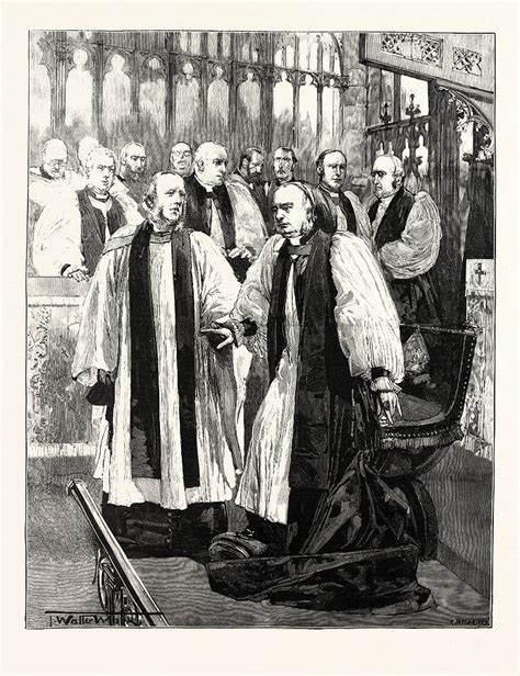 Installation Of The Archbishop Of York In York Minster Drawing by ...