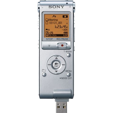 Sony ICDUX512 Digital Voice Recorder (Silver) ICDUX512 B&H Photo