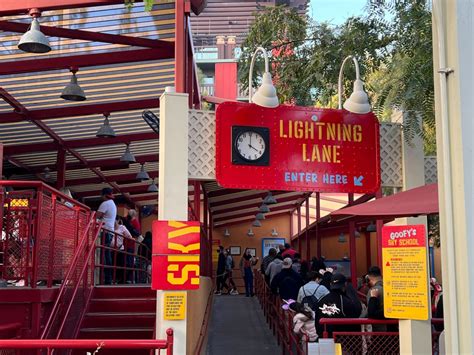 PHOTOS: More Lightning Lane Signs Installed at Disneyland Resort Ahead ...