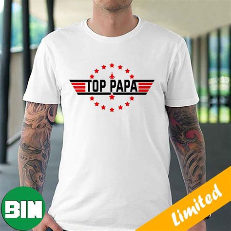 Top Papa Funny Father Grandpa 80s Father's Day 2023 Gifts T-Shirt - Binteez