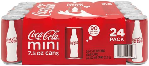 Amazon.com : Coca-Cola Mini-Cans, 7.5 fl oz (Pack of 24) : Grocery ...