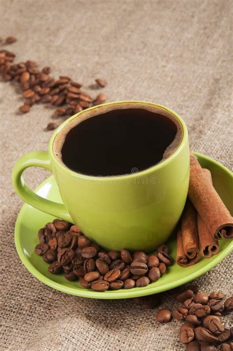 Green coffee cup stock photo. Image of canella, closeup - 31000192