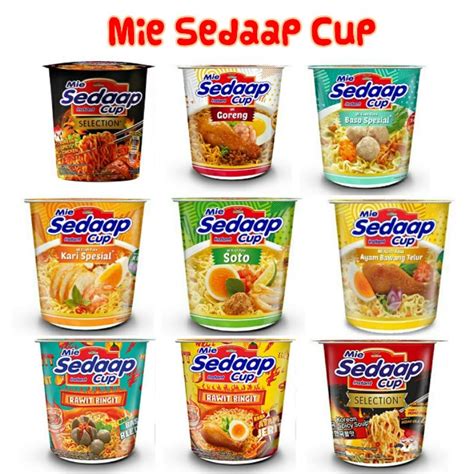 Jual MIE SEDAAP CUP POPMIE GELAS INSTAN GORENG REBUS BAKSO KOREAN SPICY SOUP CHICKEN KARI ...