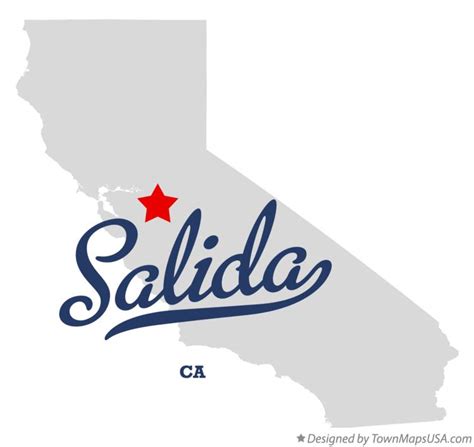 Map of Salida, CA, California