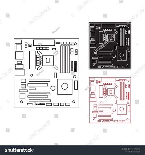 Motherboard High Resolution Logo Design Stock Vector (Royalty Free) 2167051373 | Shutterstock