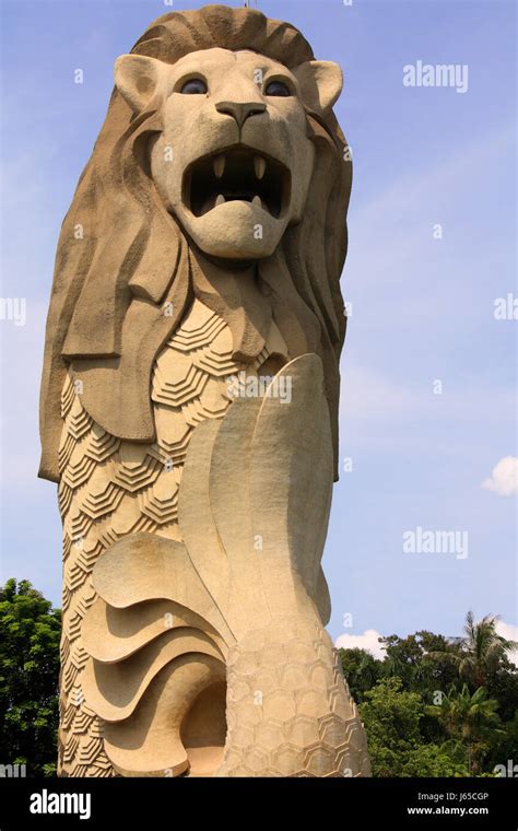 merlion - sentosa island,singapore Stock Photo - Alamy