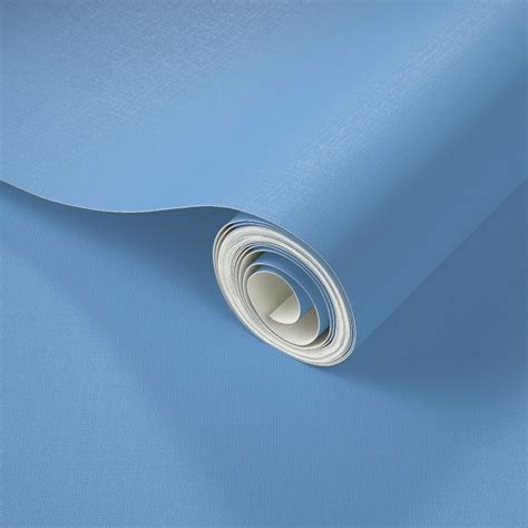 Solid color bright blue cool color Wallpaper | Spoonflower