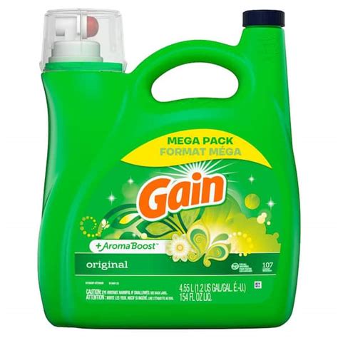 Gain Plus AromaBoost 154 fl. oz. Original Scent HE Mega Liquid Laundry ...