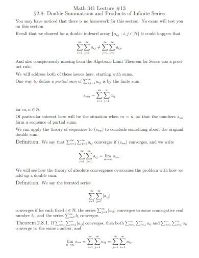 Summation - 99+ Examples, Format, How to Solve, PDF