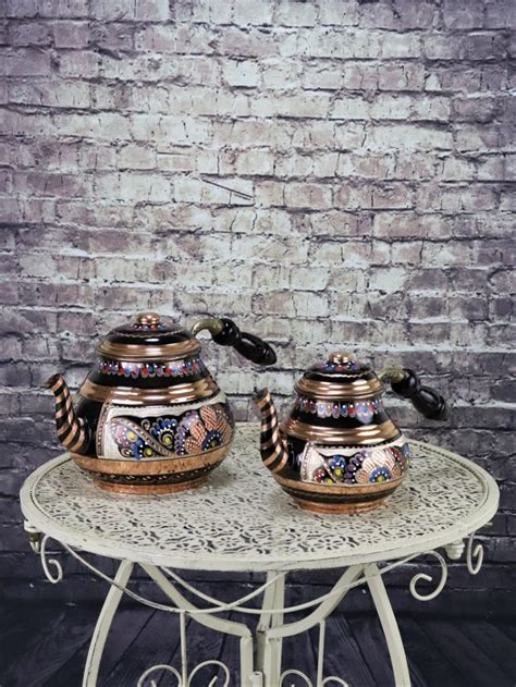 Handmade Copper Turkish Tea Pot, Turkish Teapot, Tea Kettle ...