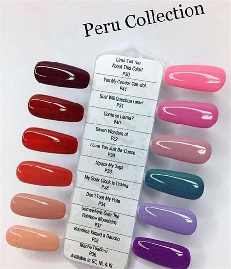 New Arrival GelColor 15ml/0.5fl.oz PERU Collection Polish Fall Winter Pick Any Color UV LED Gel ...