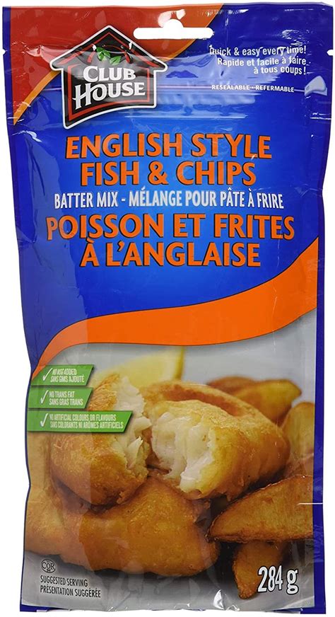 Club House English Style Fish & Chips Batter Mix 6 x 284g bags Canada - Single