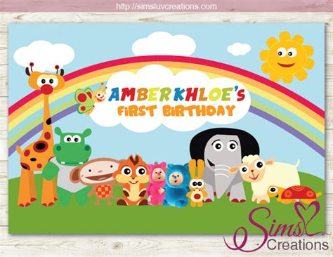 BABY TV PRINTABLE BACKDROP BANNER | BABY TV BIRTHDAY BACKDROP – Sims Luv Creations