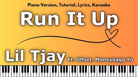 Lil Tjay - Run It Up Ft. Offset, Moneybagg Yo (Piano Version, Tutorial ...