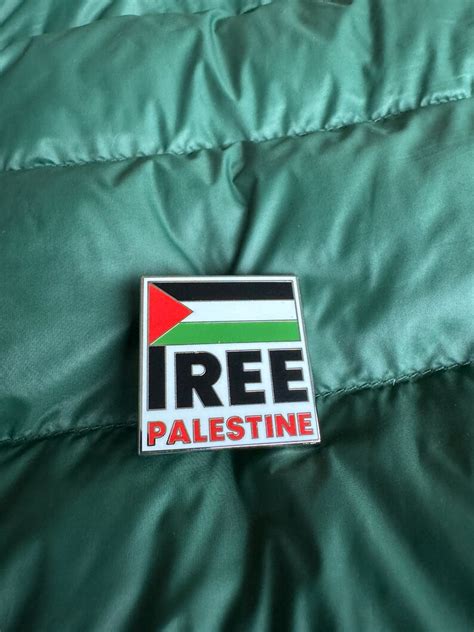 Free Palestine Pin, Palestinian Flag Pin, Palestine Solidarity Pin, Stand With Palestine Pin - Etsy