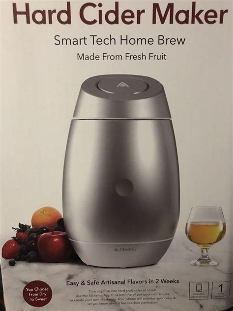 Home Brewing Machine. Hard Cider, Beer, Wine, Saké. Wi-Fi Connected | Hard cider, Cider maker ...