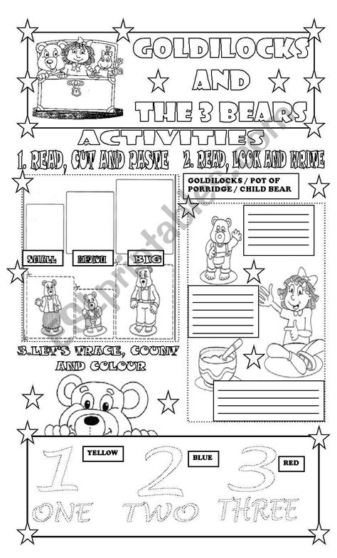 GOLDILOCKS AND THE 3 BEARS/ ACTIVITIES/ PART 2 - ESL worksheet by danielgodoy